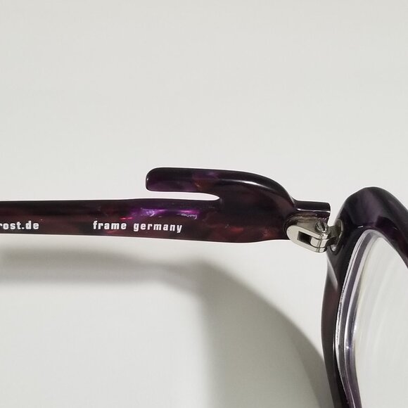 FROST Germany Open End Purple Acetate Glasses Frames Avant Garde Art To Wear main image 13
